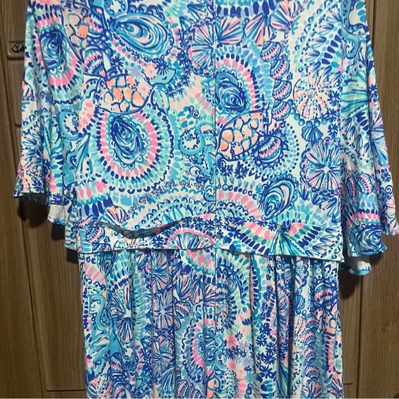 NWT Lilly Pulitzer Minka Maxi Dress Commotion in the Ocean sz 12 - Picture 12 of 15